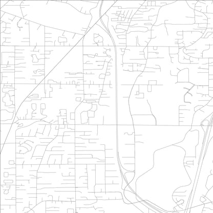 ROAD MAP OF NORTH LYNNWOOD, WASHINGTON BY MAPBAKES