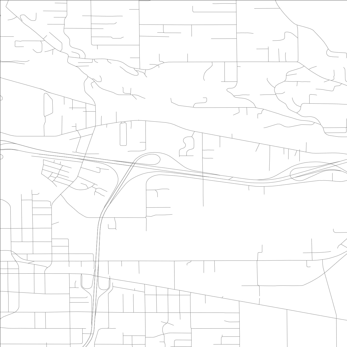 ROAD MAP OF NORTH PUYALLUP, WASHINGTON BY MAPBAKES