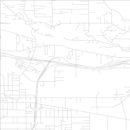 ROAD MAP OF NORTH PUYALLUP, WASHINGTON BY MAPBAKES