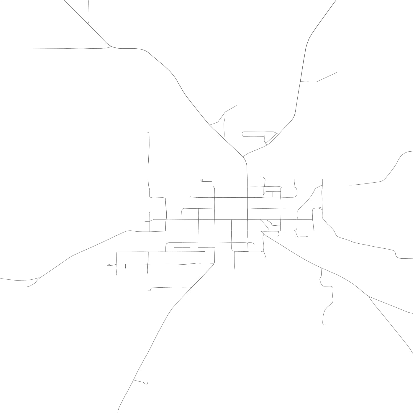 ROAD MAP OF OAKESDALE, WASHINGTON BY MAPBAKES