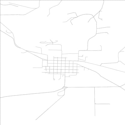 ROAD MAP OF OAKVILLE, WASHINGTON BY MAPBAKES