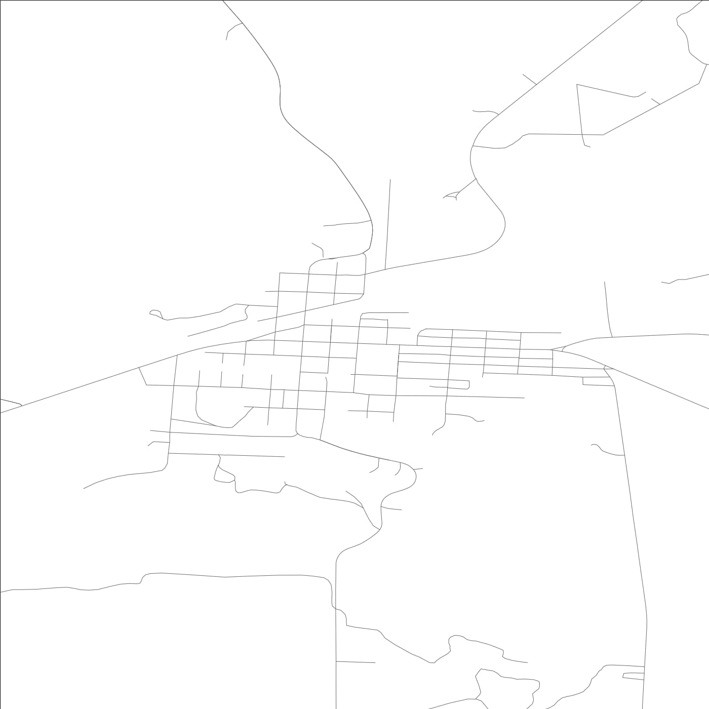 ROAD MAP OF ODESSA, WASHINGTON BY MAPBAKES