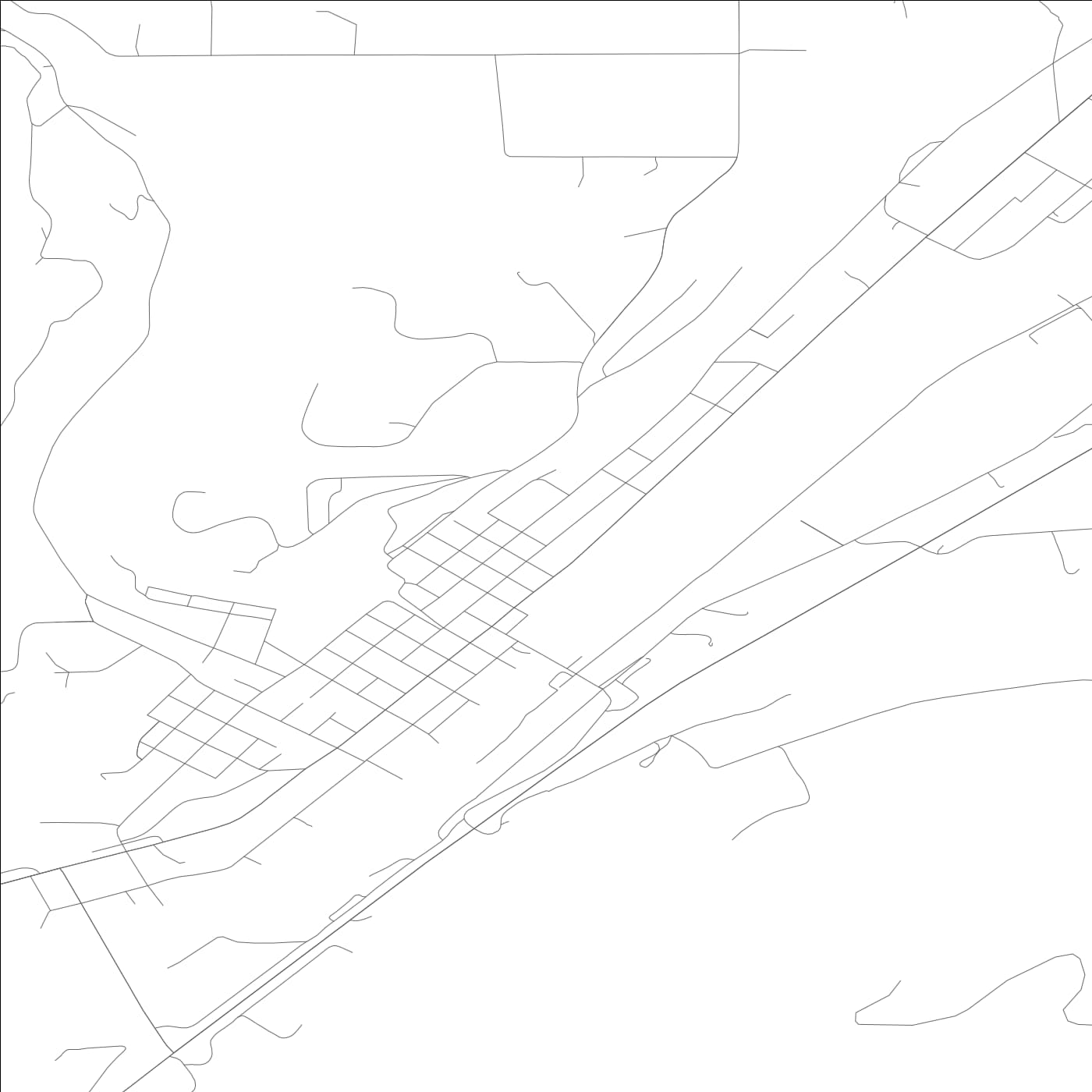 ROAD MAP OF OKANOGAN, WASHINGTON BY MAPBAKES