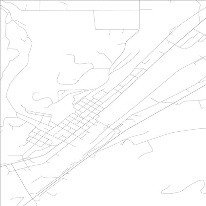 ROAD MAP OF OKANOGAN, WASHINGTON BY MAPBAKES