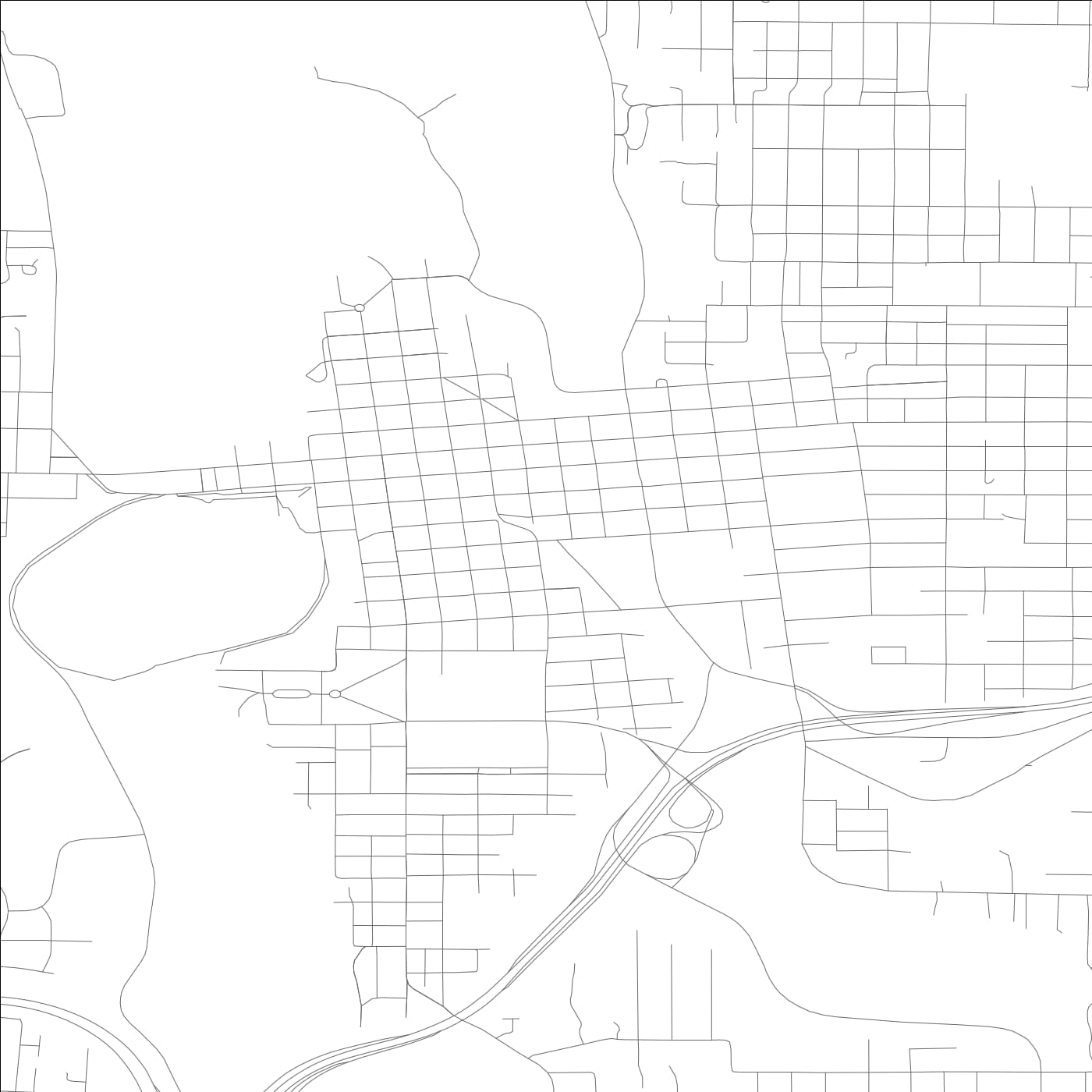 ROAD MAP OF OLYMPIA, WASHINGTON BY MAPBAKES