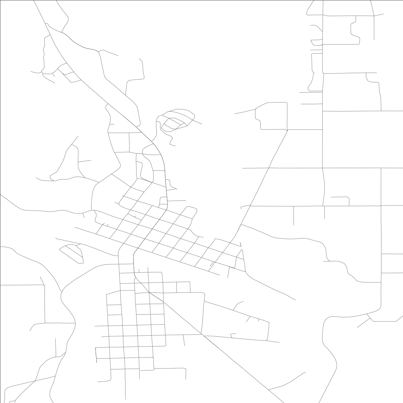 ROAD MAP OF OROVILLE, WASHINGTON BY MAPBAKES