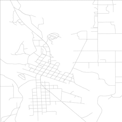 ROAD MAP OF OROVILLE, WASHINGTON BY MAPBAKES