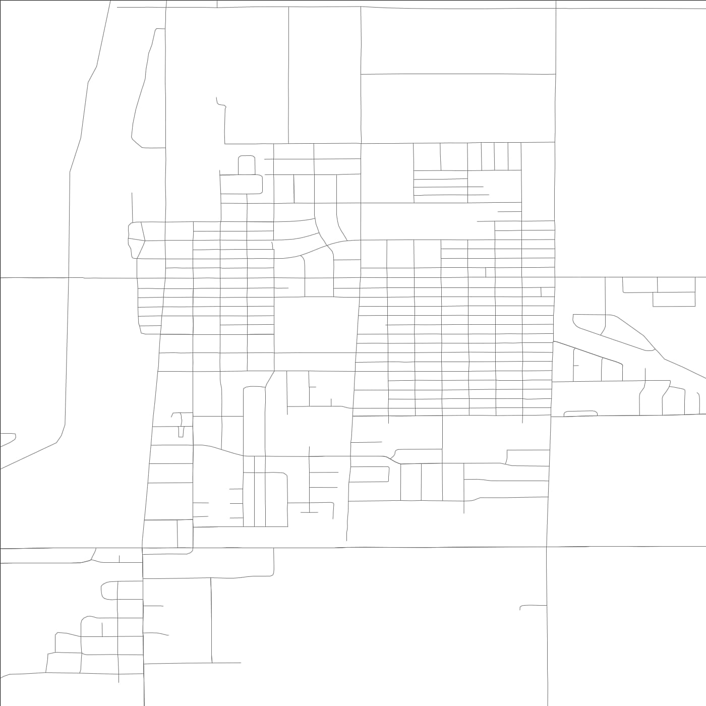 ROAD MAP OF OTHELLO, WASHINGTON BY MAPBAKES