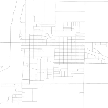 ROAD MAP OF OTHELLO, WASHINGTON BY MAPBAKES