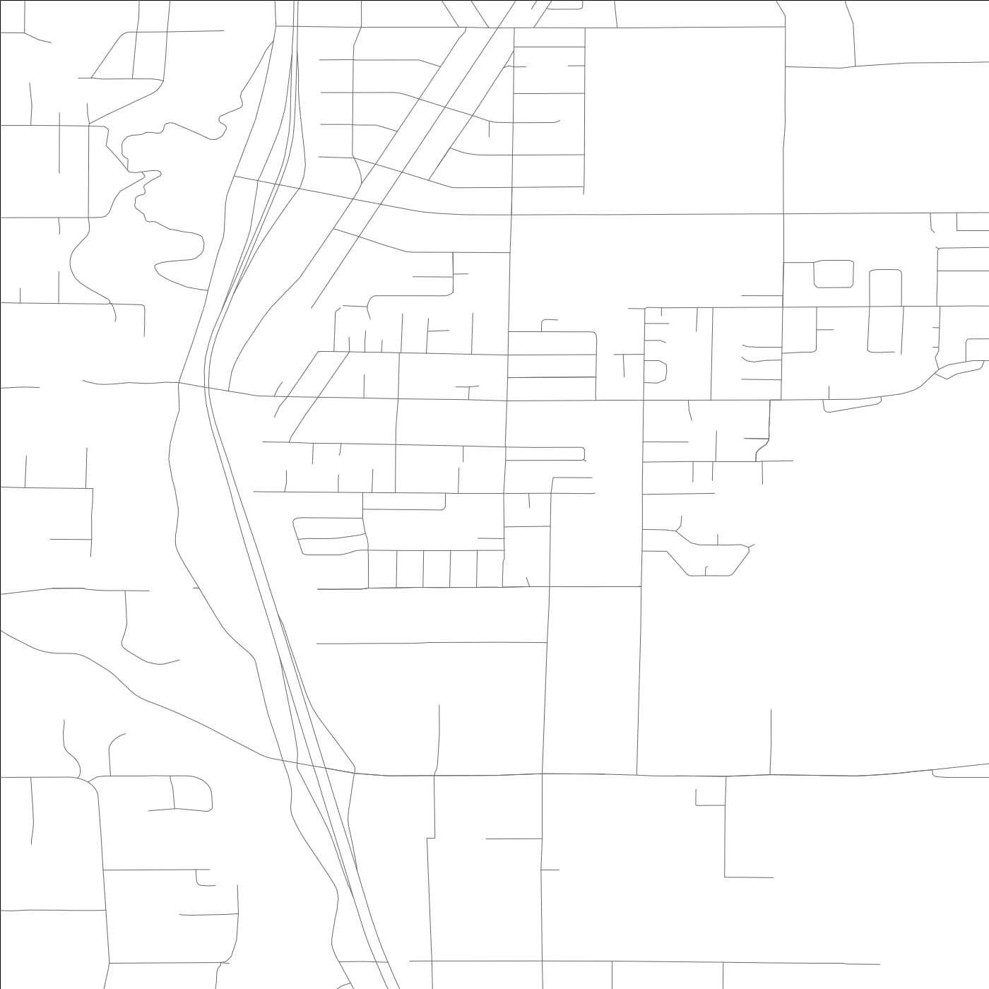 ROAD MAP OF PACIFIC, WASHINGTON BY MAPBAKES