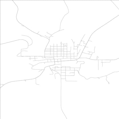 ROAD MAP OF PALOUSE, WASHINGTON BY MAPBAKES