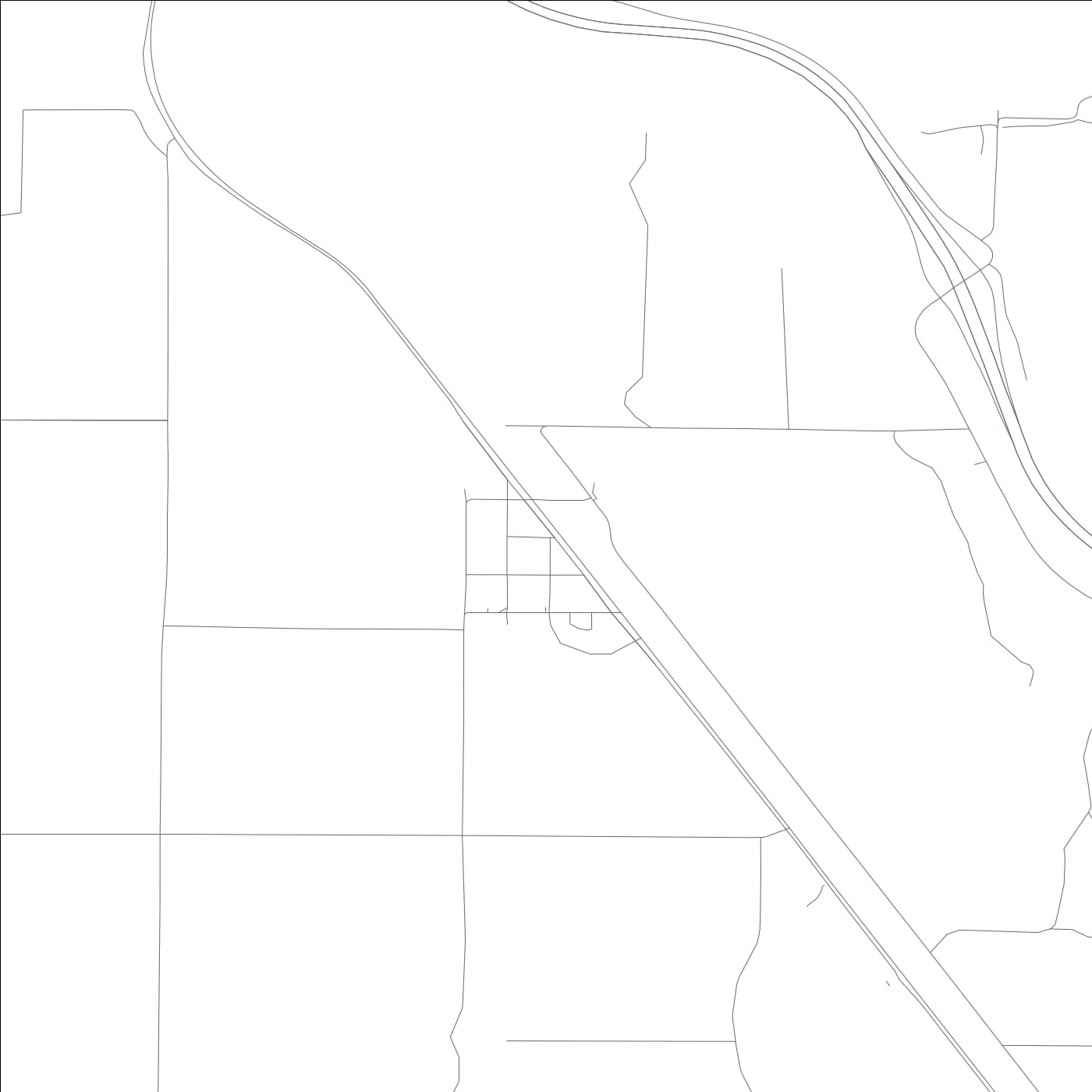 ROAD MAP OF PARKER, WASHINGTON BY MAPBAKES