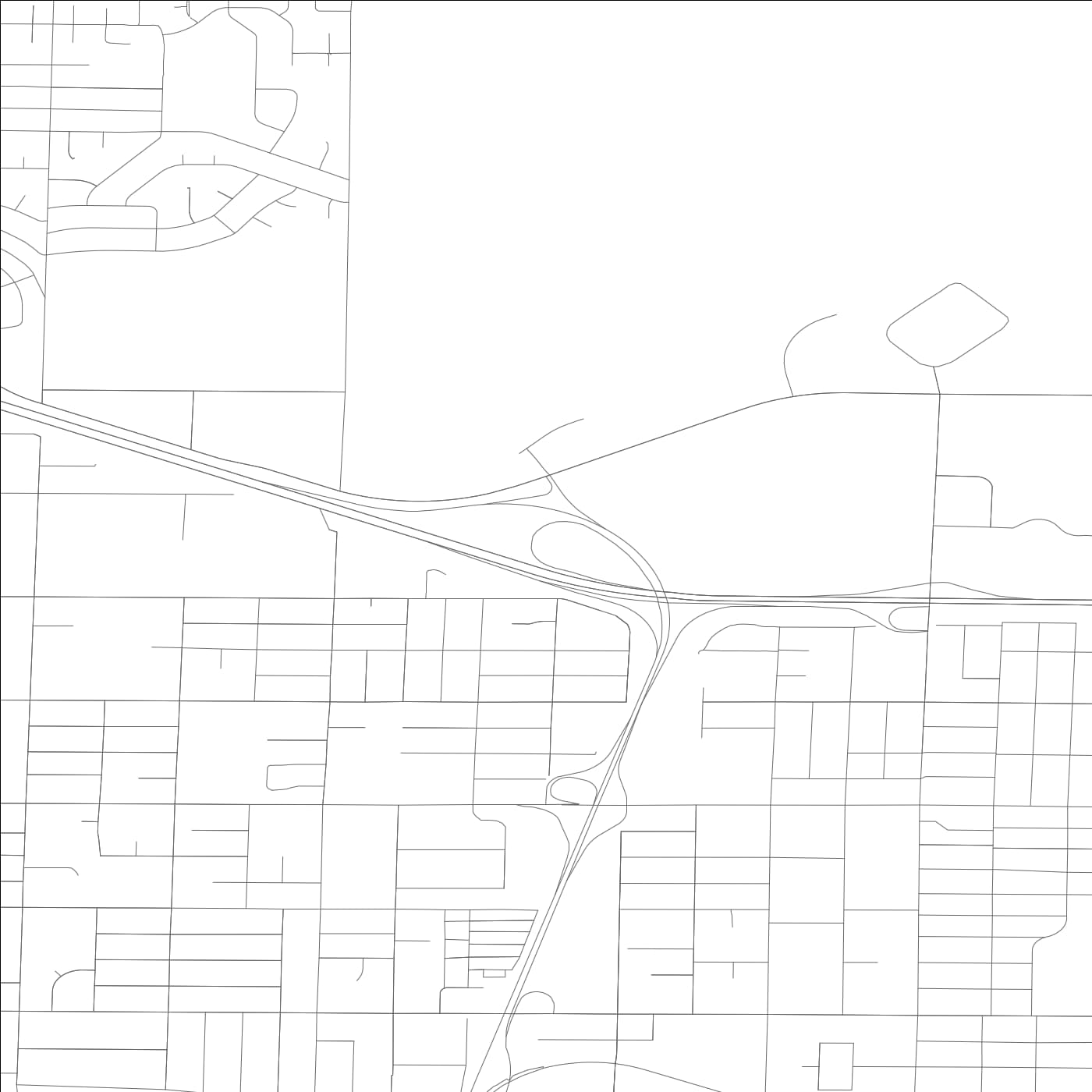 ROAD MAP OF PASCO, WASHINGTON BY MAPBAKES