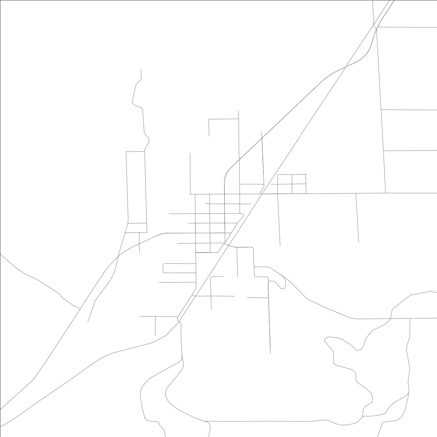 ROAD MAP OF PE ELL, WASHINGTON BY MAPBAKES