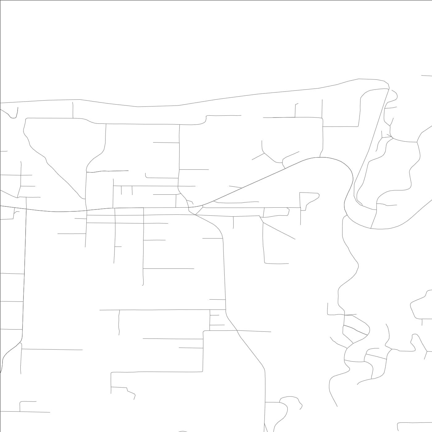 ROAD MAP OF PORT ANGELES EAST, WASHINGTON BY MAPBAKES