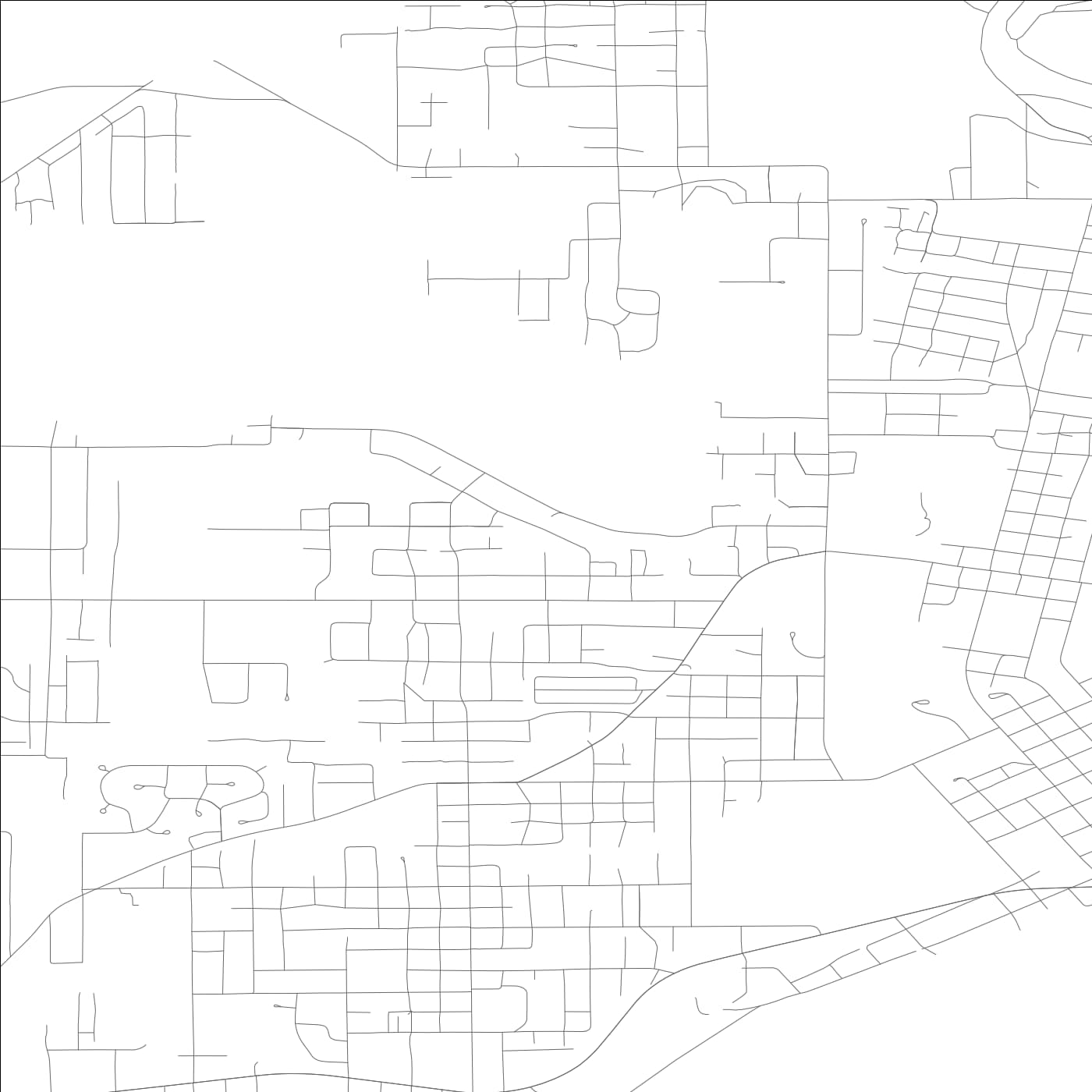 ROAD MAP OF PORT TOWNSEND, WASHINGTON BY MAPBAKES