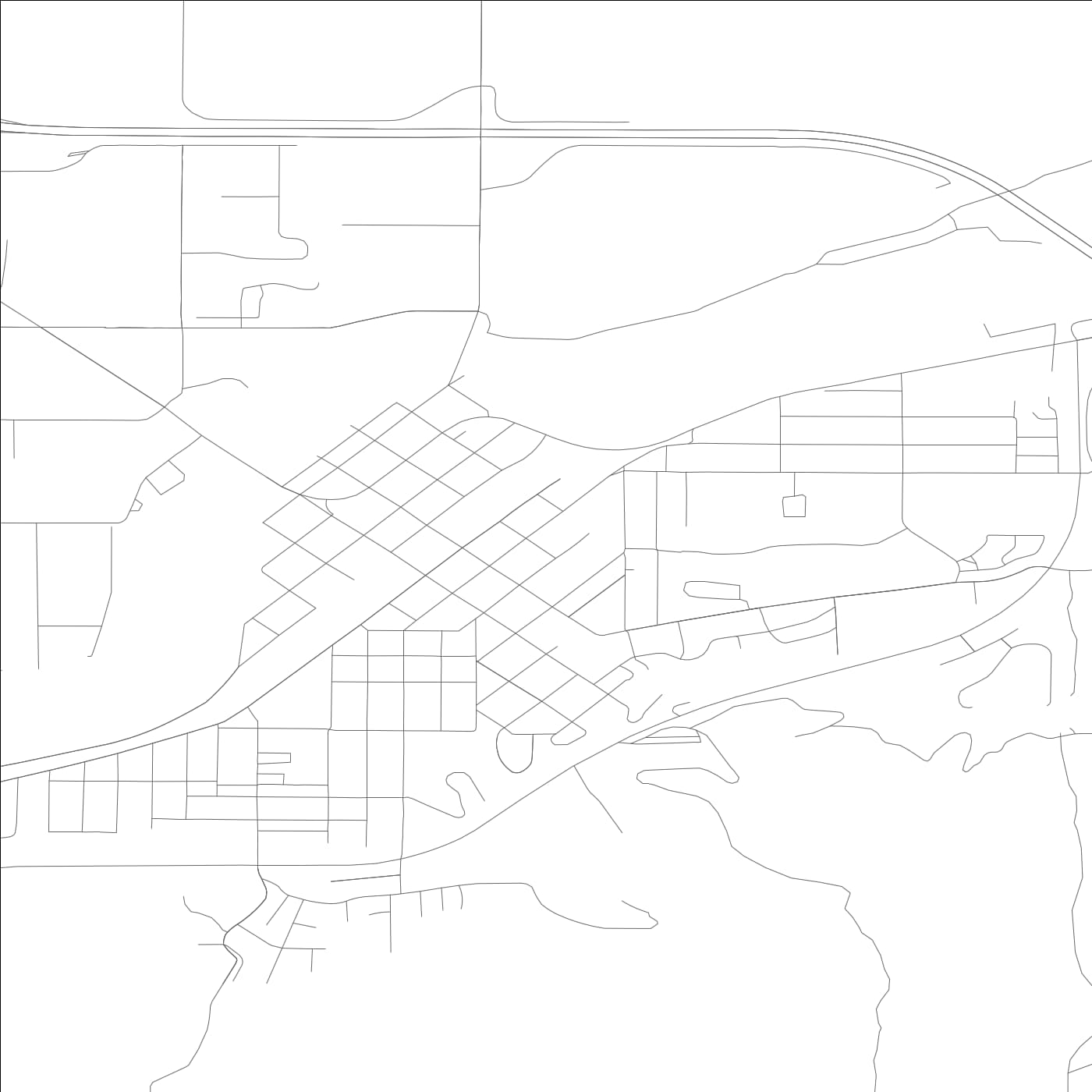 ROAD MAP OF PROSSER, WASHINGTON BY MAPBAKES