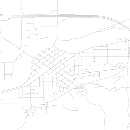 ROAD MAP OF PROSSER, WASHINGTON BY MAPBAKES