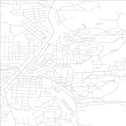 ROAD MAP OF PULLMAN, WASHINGTON BY MAPBAKES