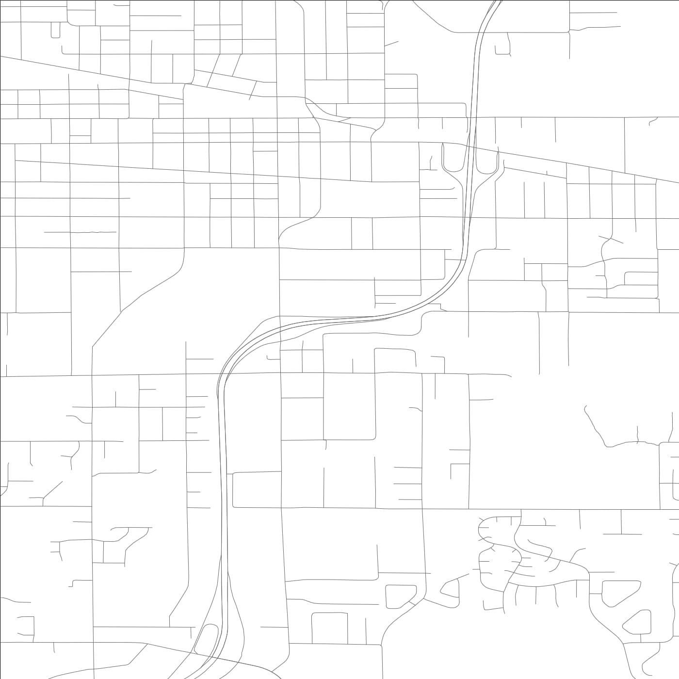 ROAD MAP OF PUYALLUP, WASHINGTON BY MAPBAKES