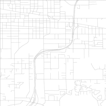 ROAD MAP OF PUYALLUP, WASHINGTON BY MAPBAKES