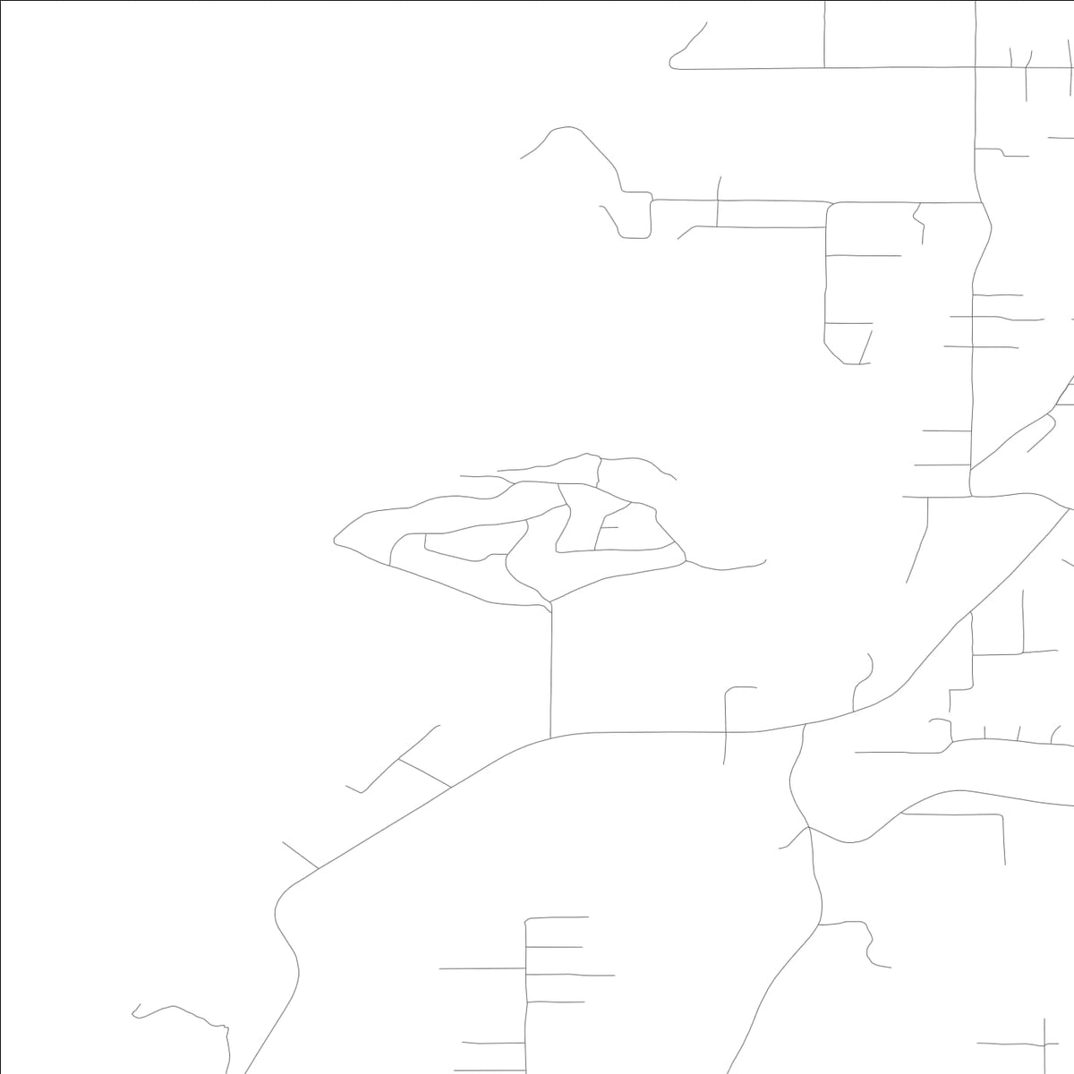 ROAD MAP OF RAFT ISLAND, WASHINGTON BY MAPBAKES