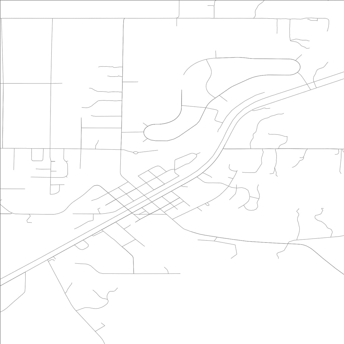 ROAD MAP OF RAINIER, WASHINGTON BY MAPBAKES