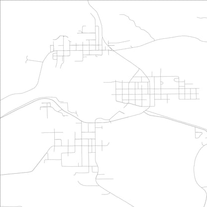 ROAD MAP OF RAYMOND, WASHINGTON BY MAPBAKES