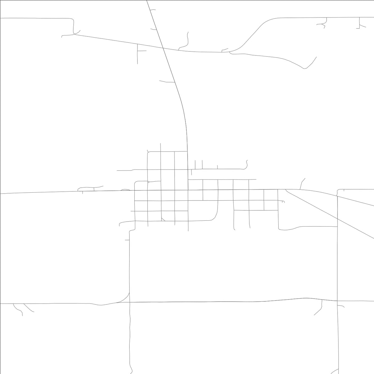 ROAD MAP OF REARDAN, WASHINGTON BY MAPBAKES
