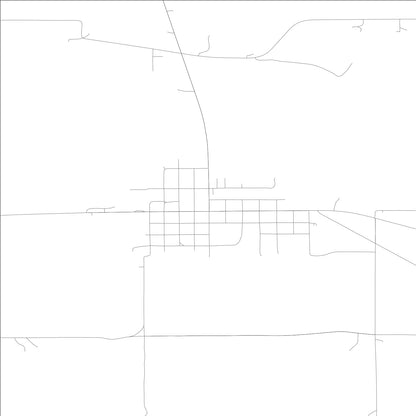 ROAD MAP OF REARDAN, WASHINGTON BY MAPBAKES