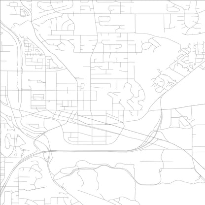 ROAD MAP OF REDMOND, WASHINGTON BY MAPBAKES