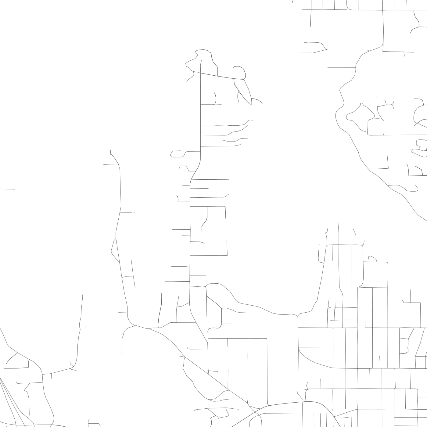 ROAD MAP OF ROCKY POINT, WASHINGTON BY MAPBAKES