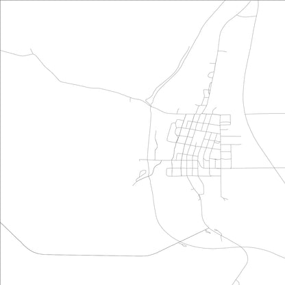 ROAD MAP OF ROSALIA, WASHINGTON BY MAPBAKES