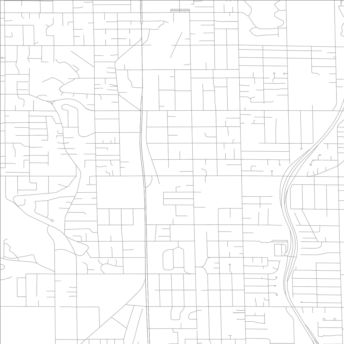 ROAD MAP OF SHORELINE, WASHINGTON BY MAPBAKES