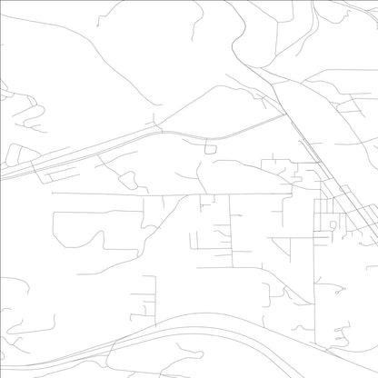 ROAD MAP OF SNOQUALMIE, WASHINGTON BY MAPBAKES