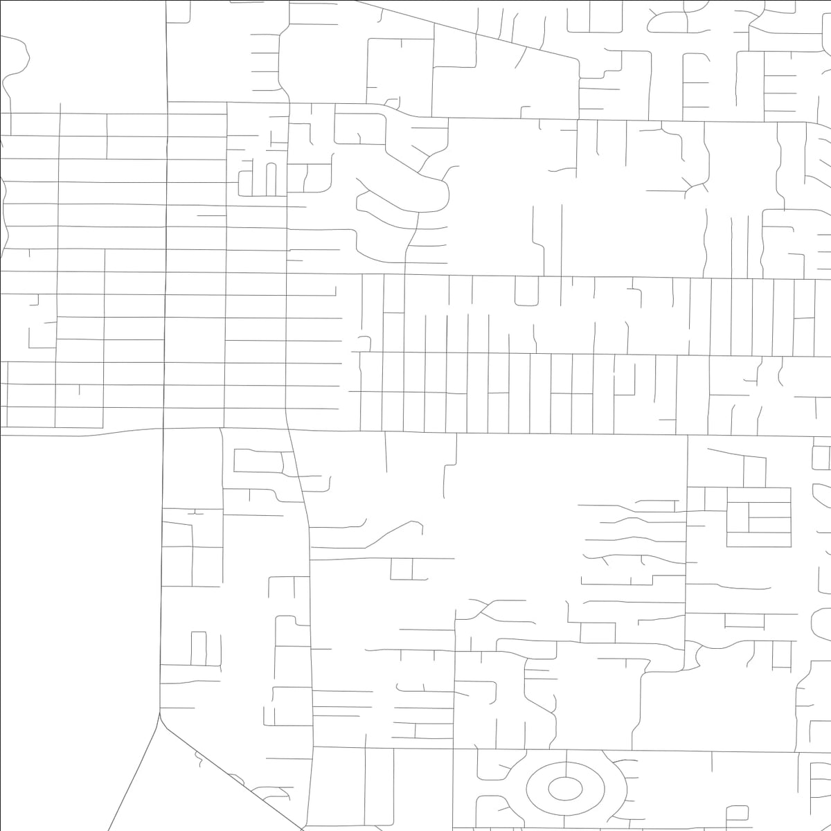 ROAD MAP OF SPANAWAY, WASHINGTON BY MAPBAKES