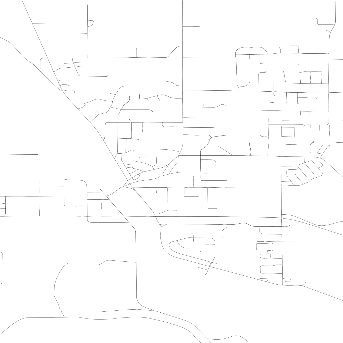 ROAD MAP OF STANWOOD, WASHINGTON BY MAPBAKES