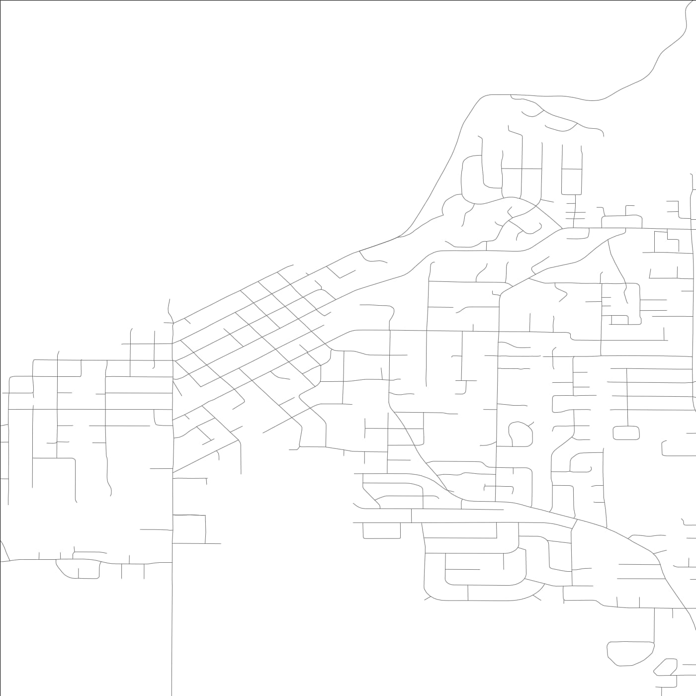 ROAD MAP OF STEILACOOM, WASHINGTON BY MAPBAKES