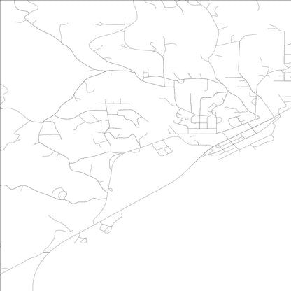 ROAD MAP OF STEVENSON, WASHINGTON BY MAPBAKES