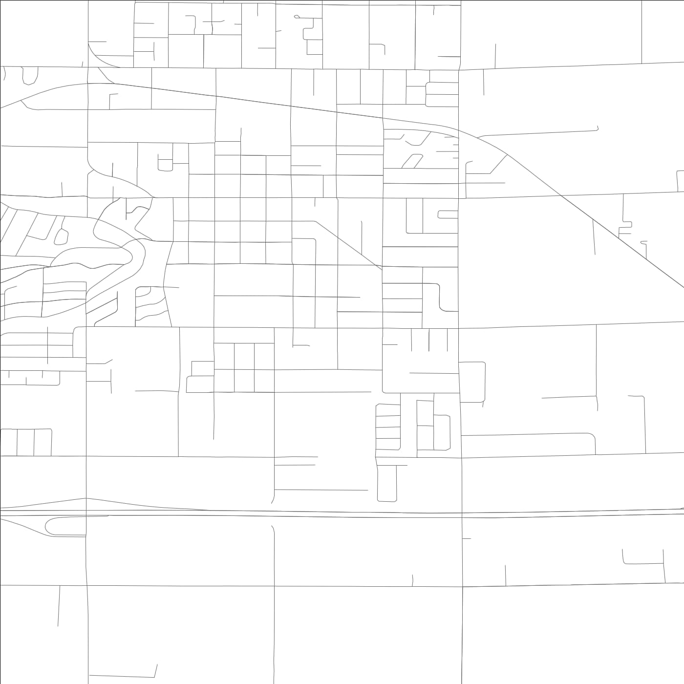 ROAD MAP OF SUNNYSIDE, WASHINGTON BY MAPBAKES