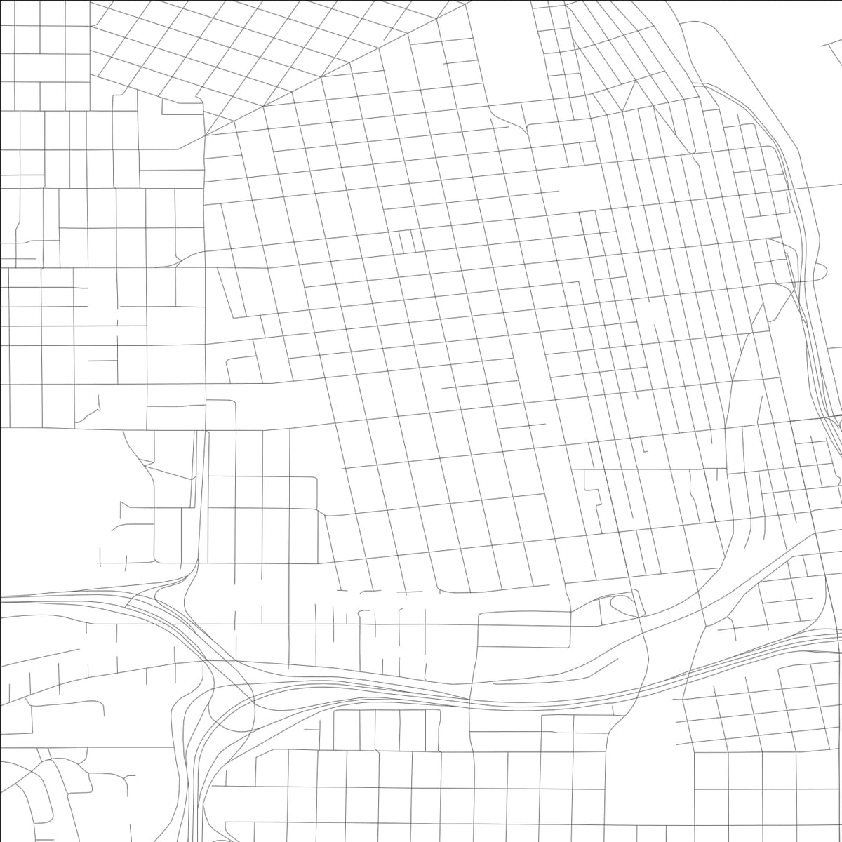 ROAD MAP OF TACOMA, WASHINGTON BY MAPBAKES