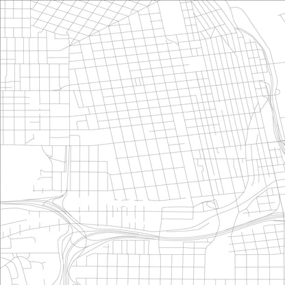 ROAD MAP OF TACOMA, WASHINGTON BY MAPBAKES
