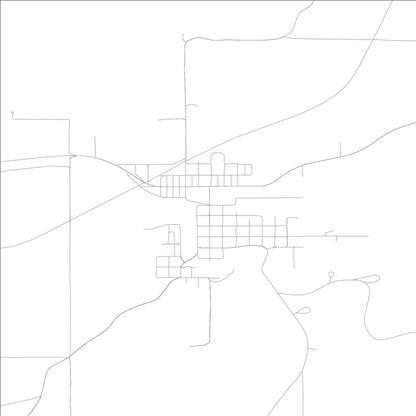 ROAD MAP OF TEKOA, WASHINGTON BY MAPBAKES