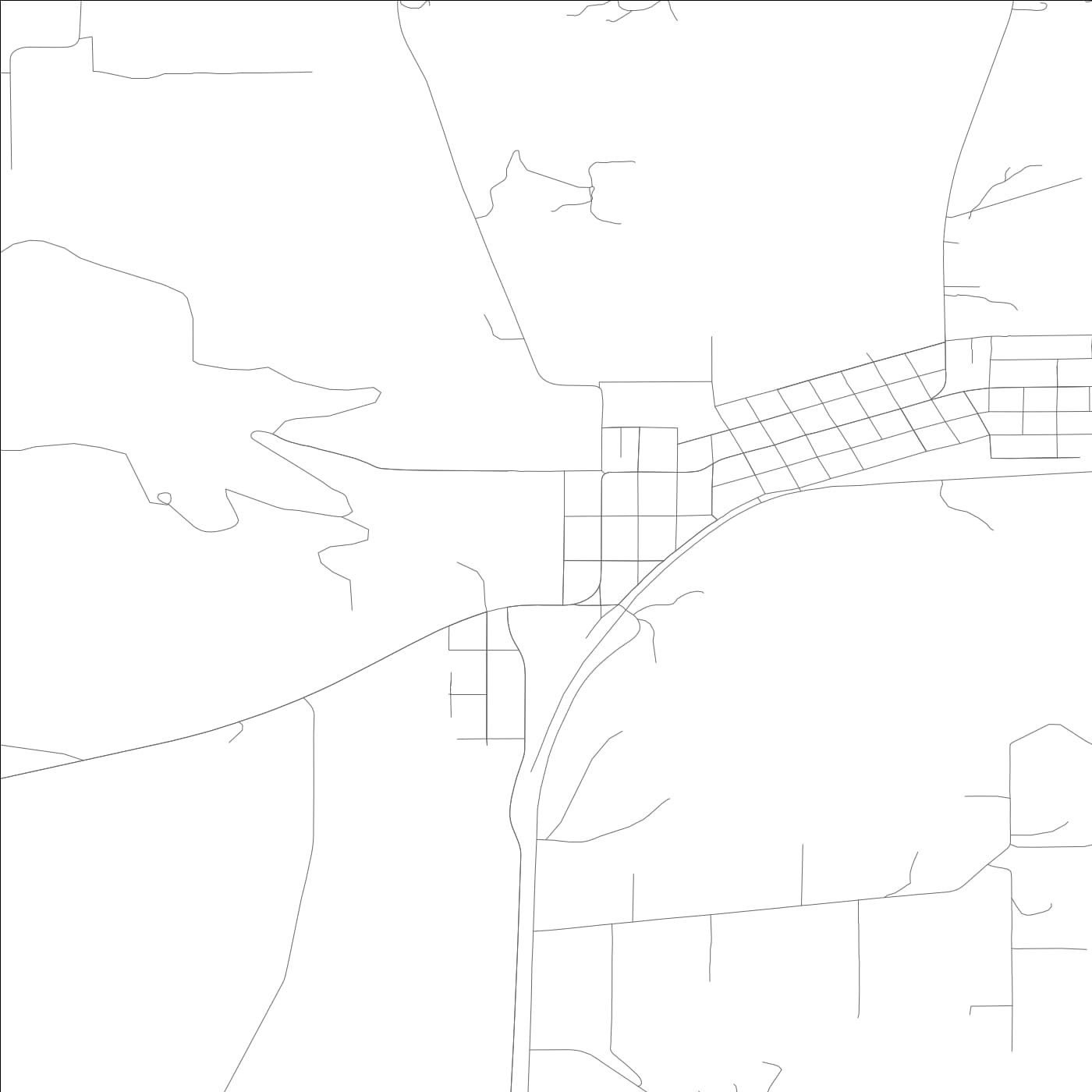 ROAD MAP OF TENINO, WASHINGTON BY MAPBAKES