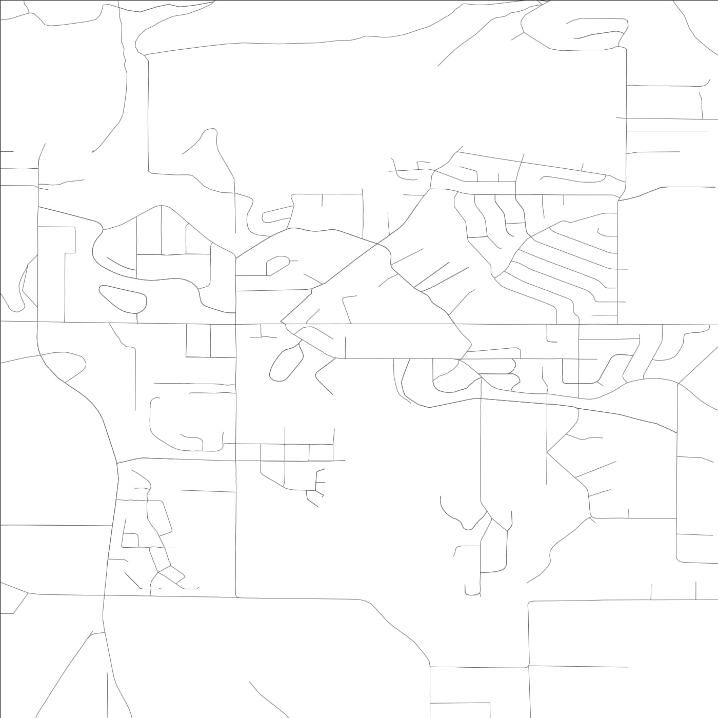 ROAD MAP OF TERRACE HEIGHTS, WASHINGTON BY MAPBAKES