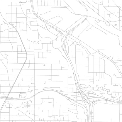 ROAD MAP OF TUKWILA, WASHINGTON BY MAPBAKES