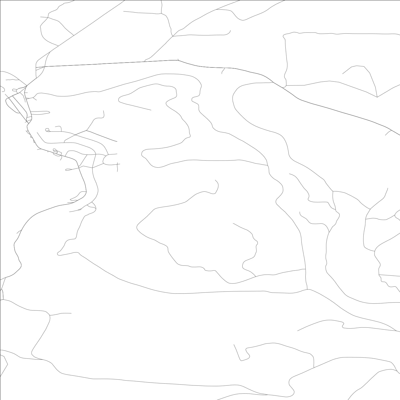 ROAD MAP OF TWIN LAKES, WASHINGTON BY MAPBAKES