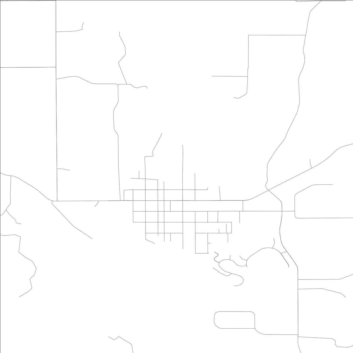 ROAD MAP OF VADER, WASHINGTON BY MAPBAKES