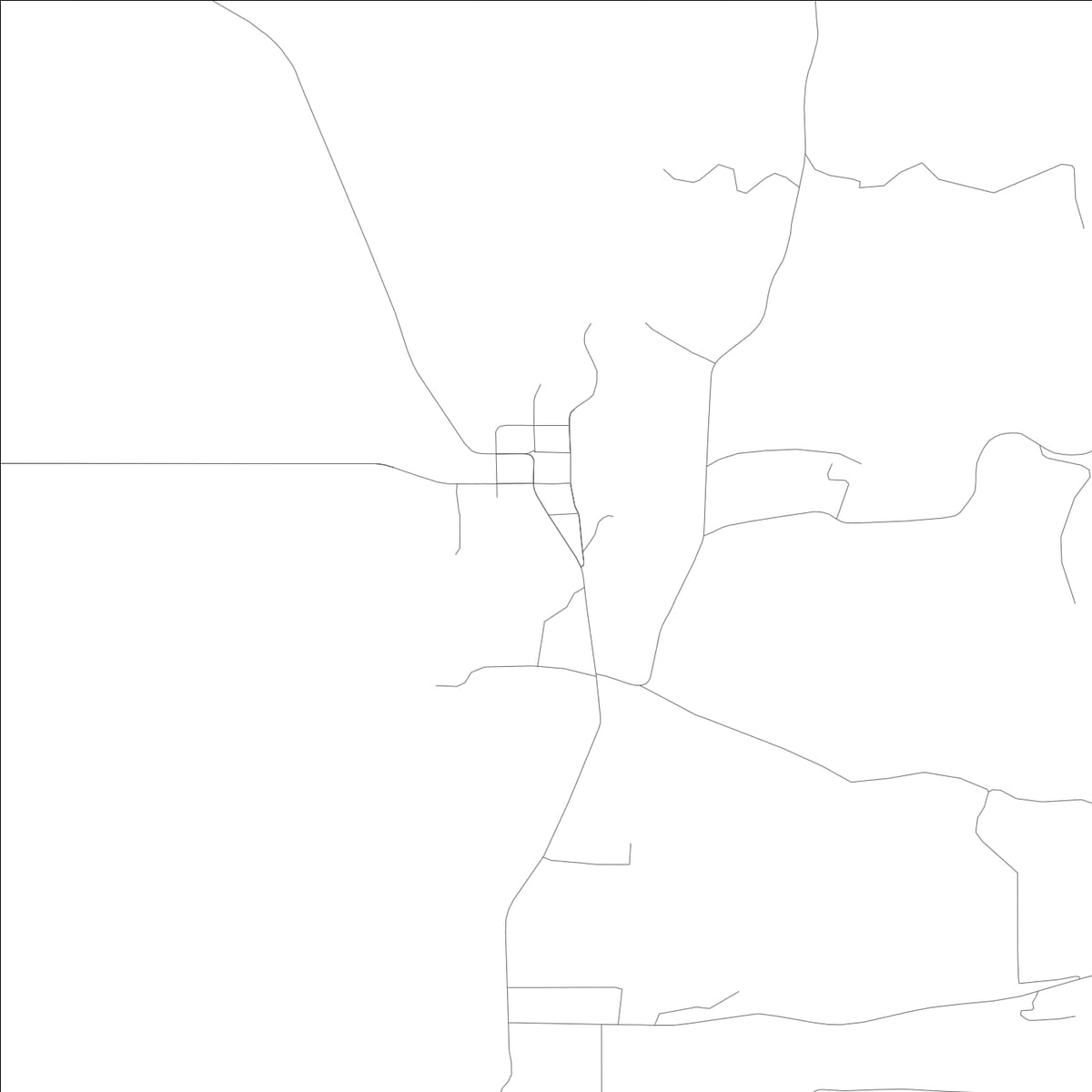 ROAD MAP OF VALLEY, WASHINGTON BY MAPBAKES