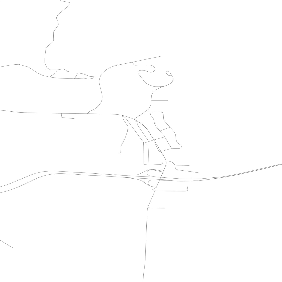 ROAD MAP OF VANTAGE, WASHINGTON BY MAPBAKES